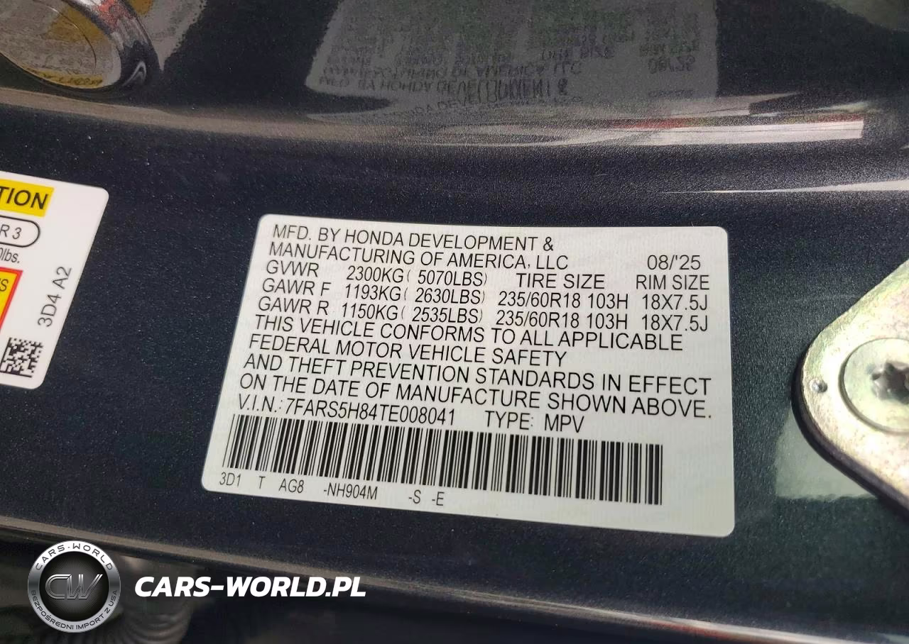 2026 Honda Cr-V Sport-L VIN:7FARS5H84TE008041 - 13