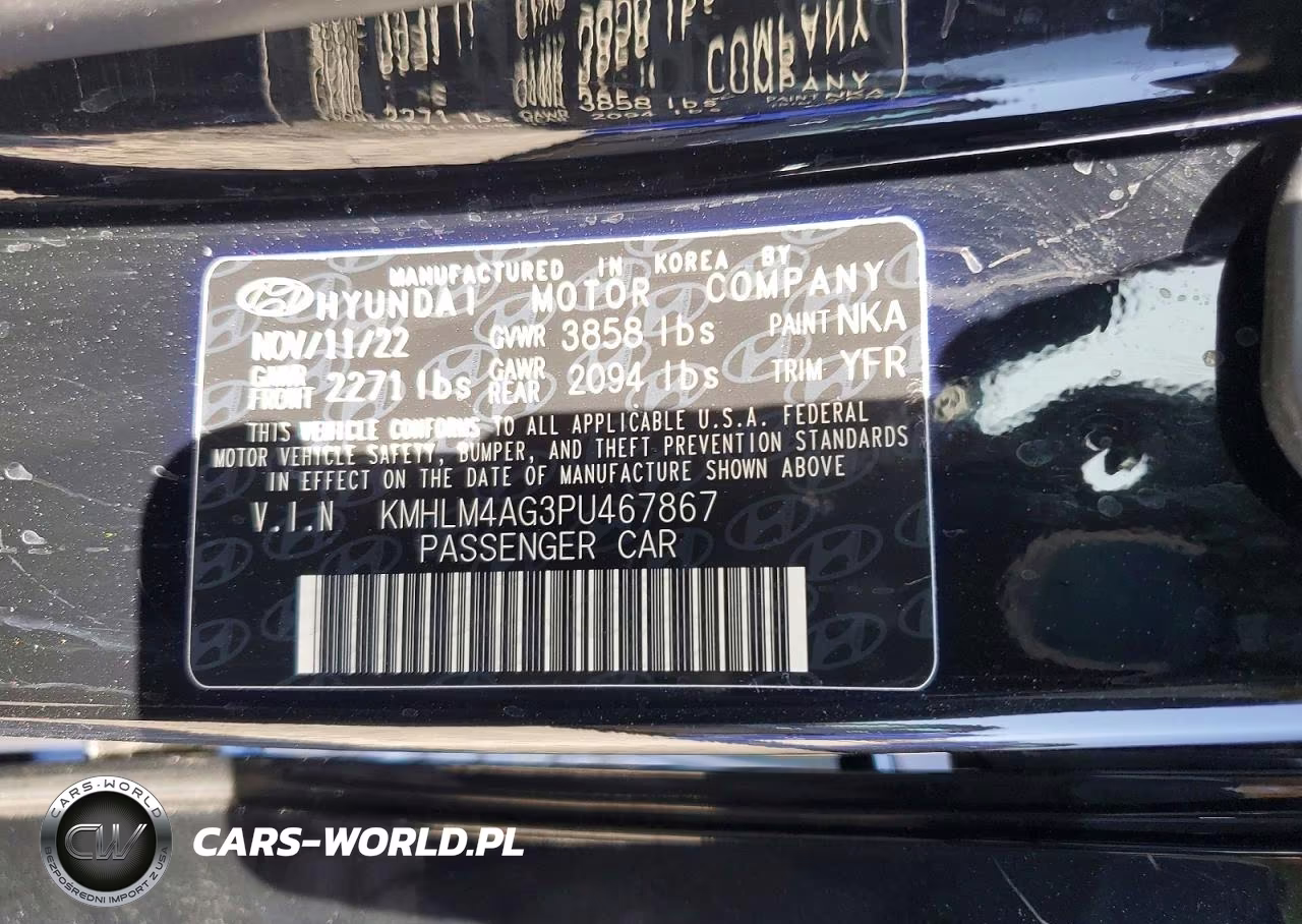 2023 Hyundai Elantra Sel VIN:KMHLM4AG3PU467867 - 12