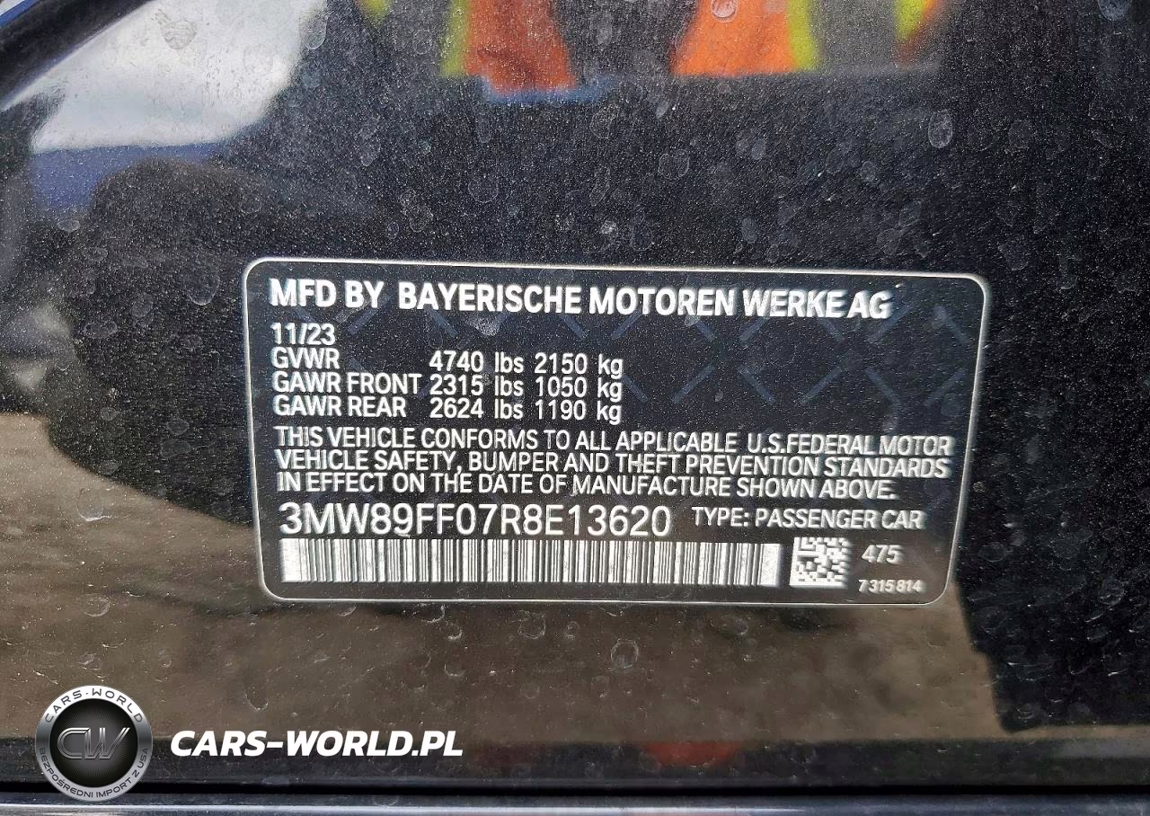 2024 BMW 330Xi VIN:3MW89FF07R8E13620 - 12