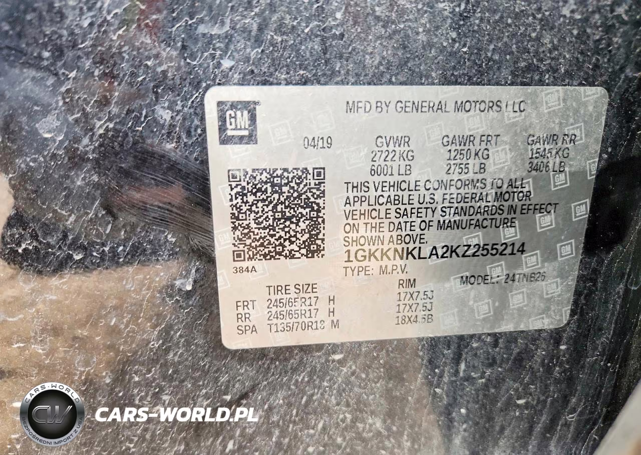 2019 GMC Acadia Sle VIN:1GKKNKLA2KZ255214 - 13