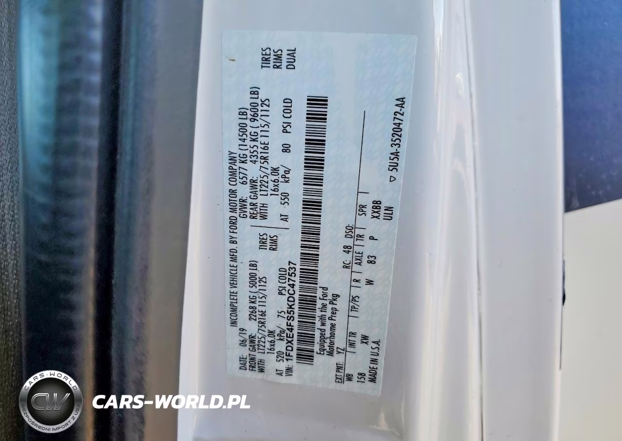 2019 Entegra Rv VIN:1FDXE4FS5KDC47537 - 10
