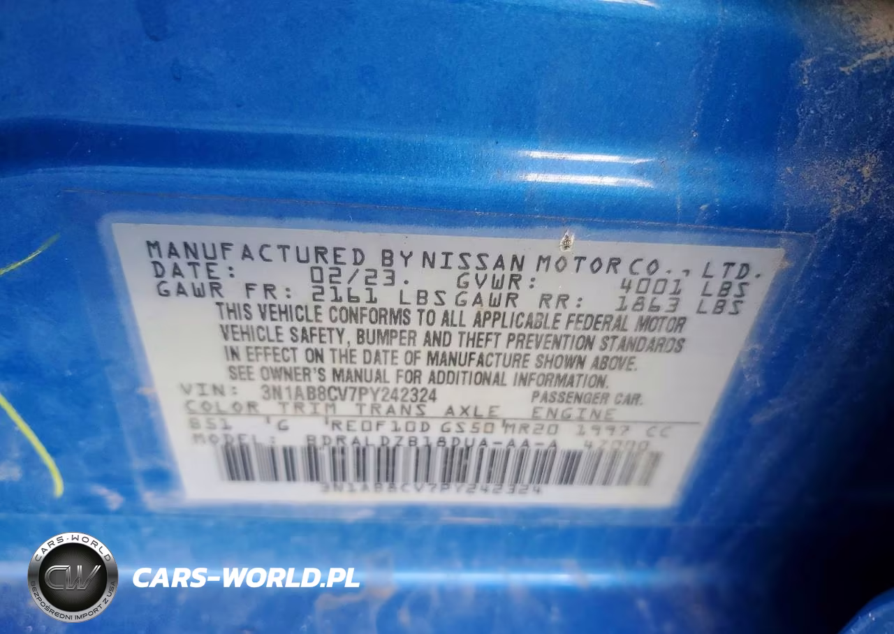 2023 Nissan Sentra Sv VIN:3N1AB8CV7PY242324 - 12