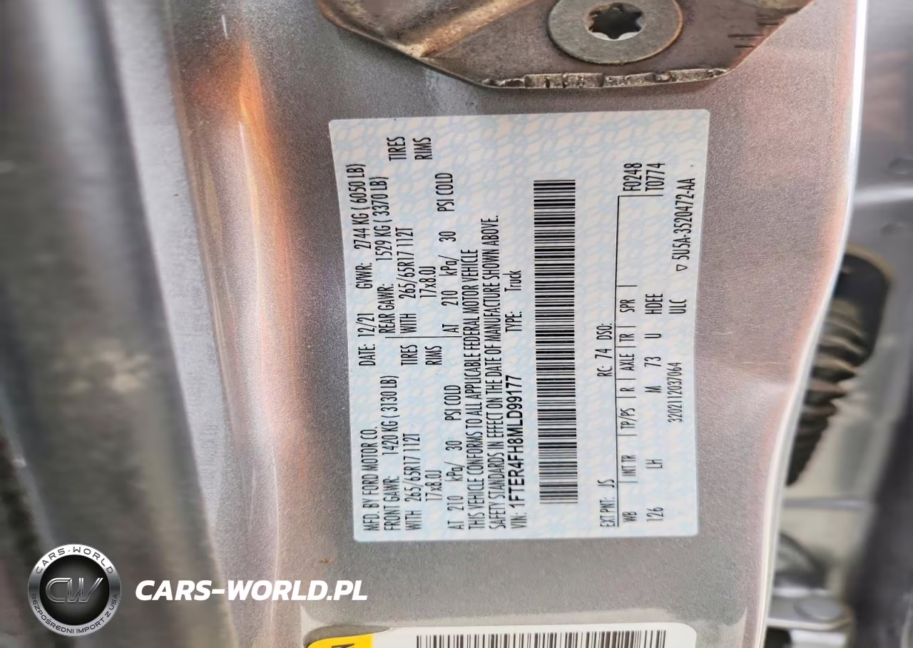 2021 Ford Ranger Xl VIN:1FTER4FH8MLD99177 - 12