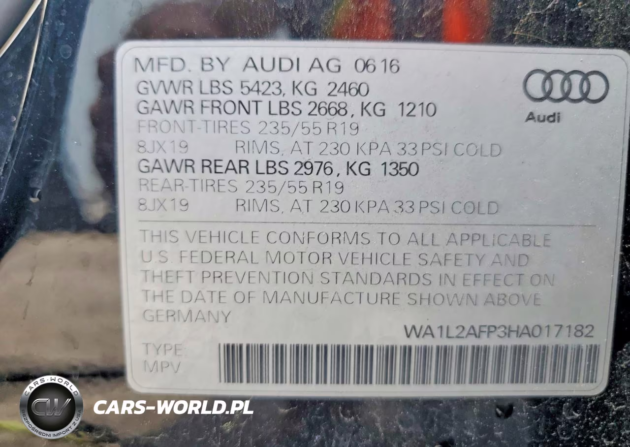 2017 Audi Q5 Premium Plus VIN:WA1L2AFP3HA017182 - 14