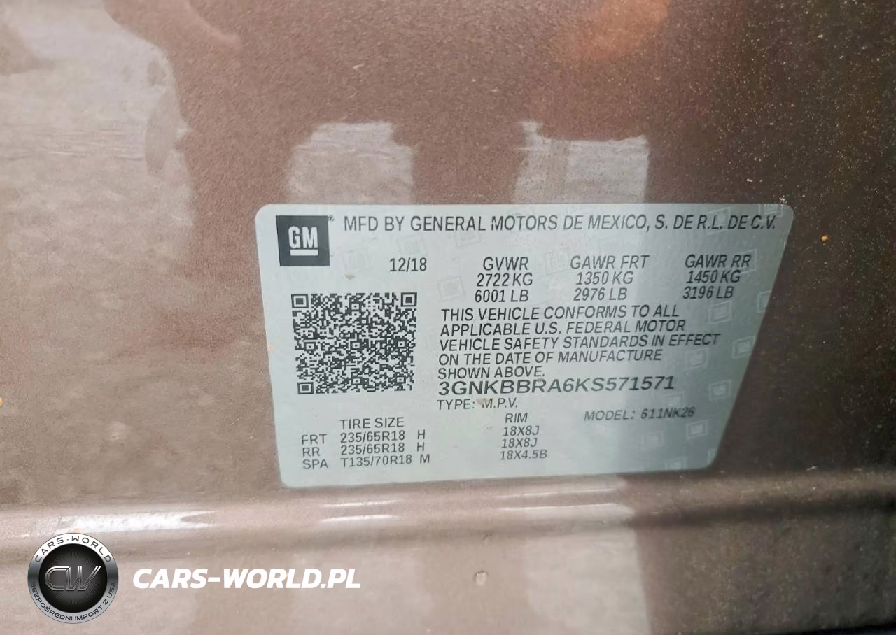 2019 Chevrolet Blazer 1Lt VIN:3GNKBBRA6KS571571 - 13
