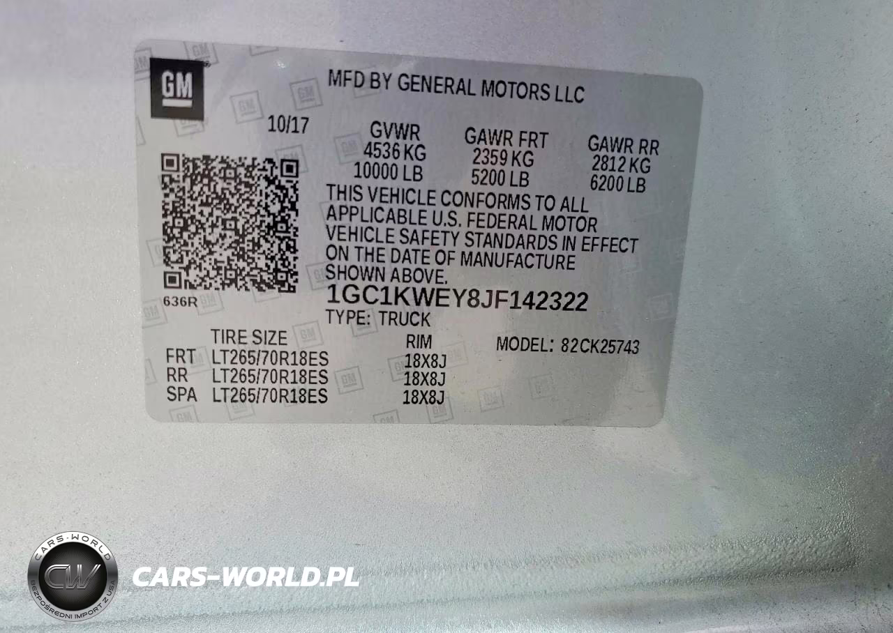 2018 Chevrolet Silverado K2500 Heavy Duty Ltz VIN:1GC1KWEY8JF142322 - 12