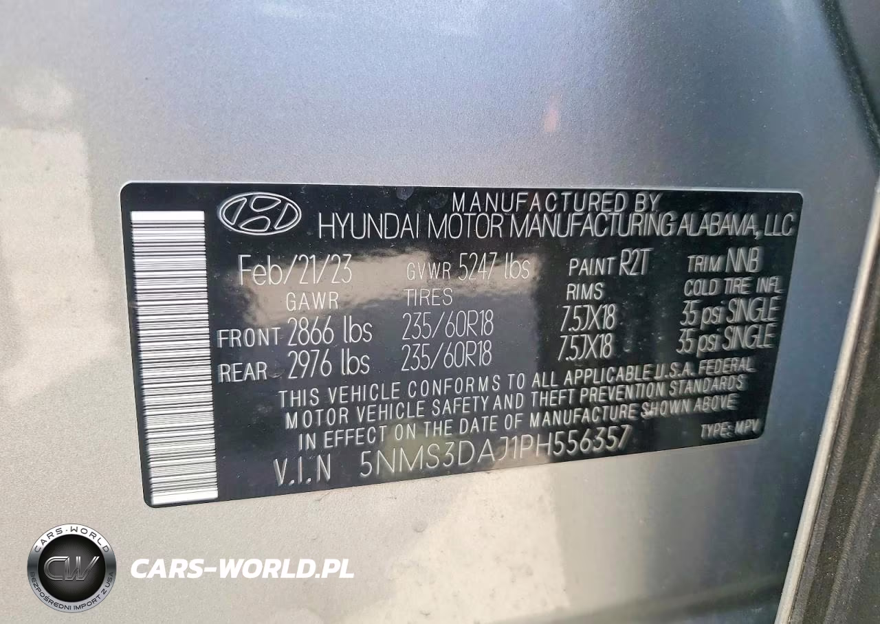 2023 Hyundai Santa Fe Sel Premium VIN:5NMS3DAJ1PH556357 - 13
