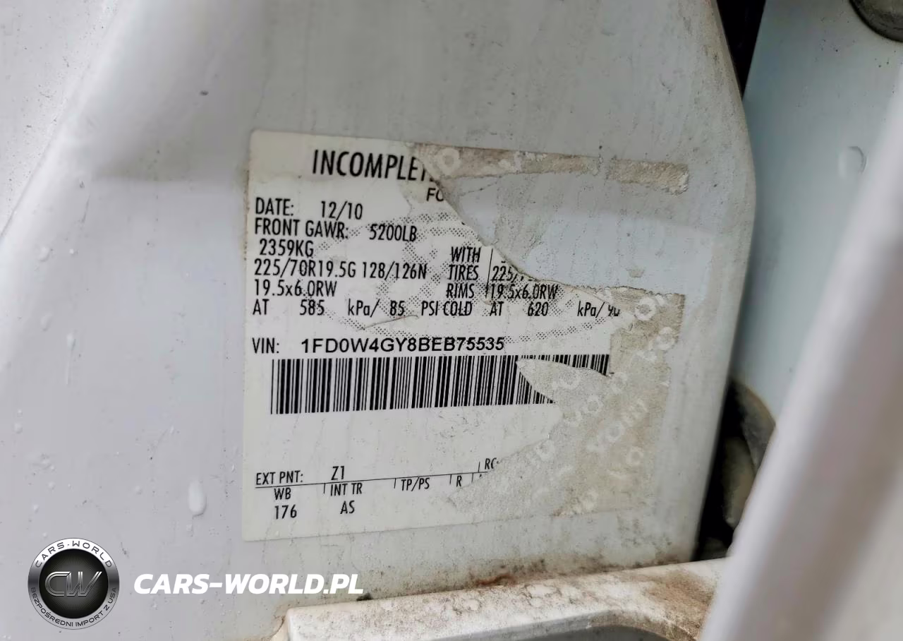 2011 Ford F450 Super Duty VIN:1FD0W4GY8BEB75535 - 12