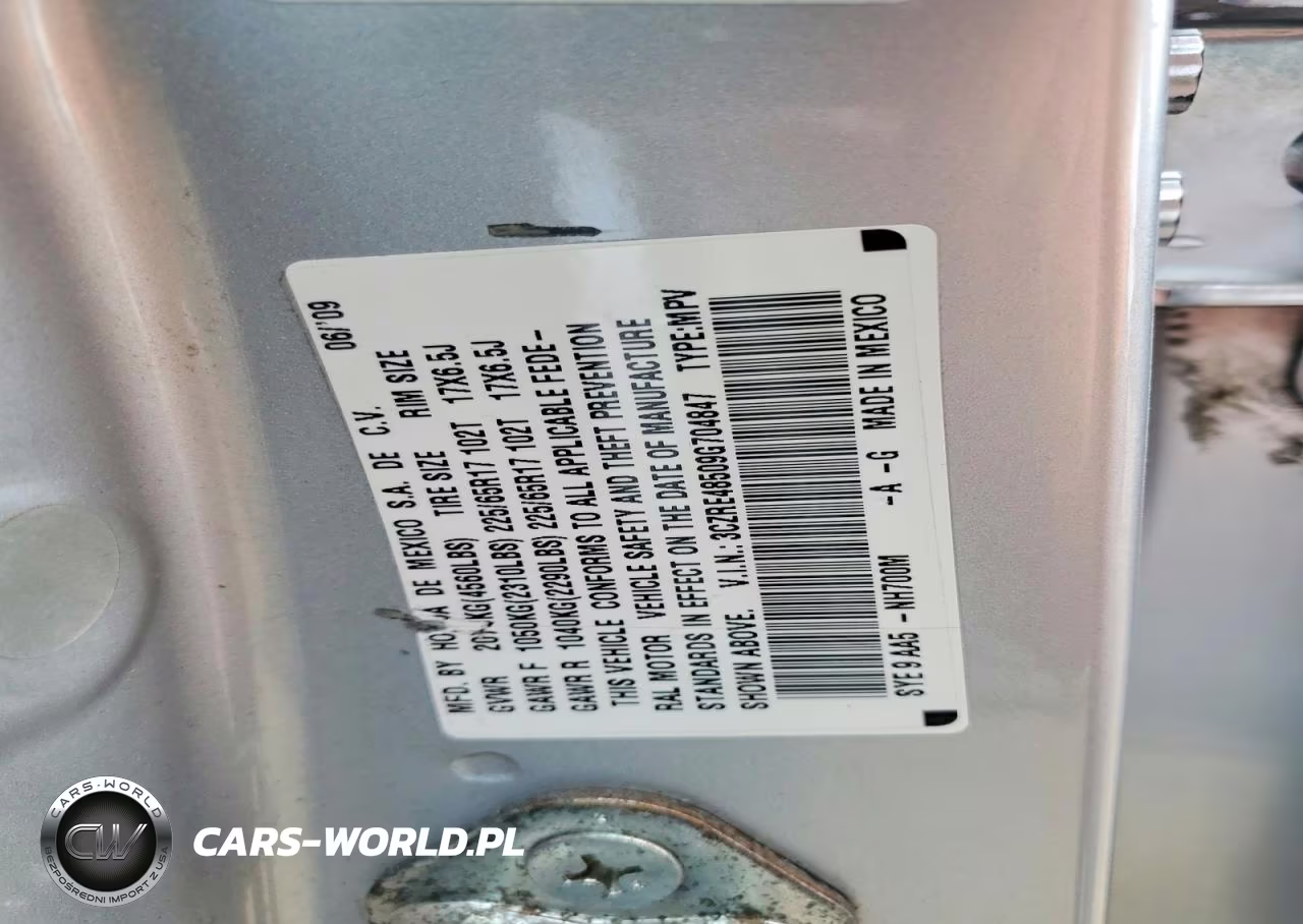 2009 Honda Cr-V Ex VIN:3CZRE48509G704847 - 12