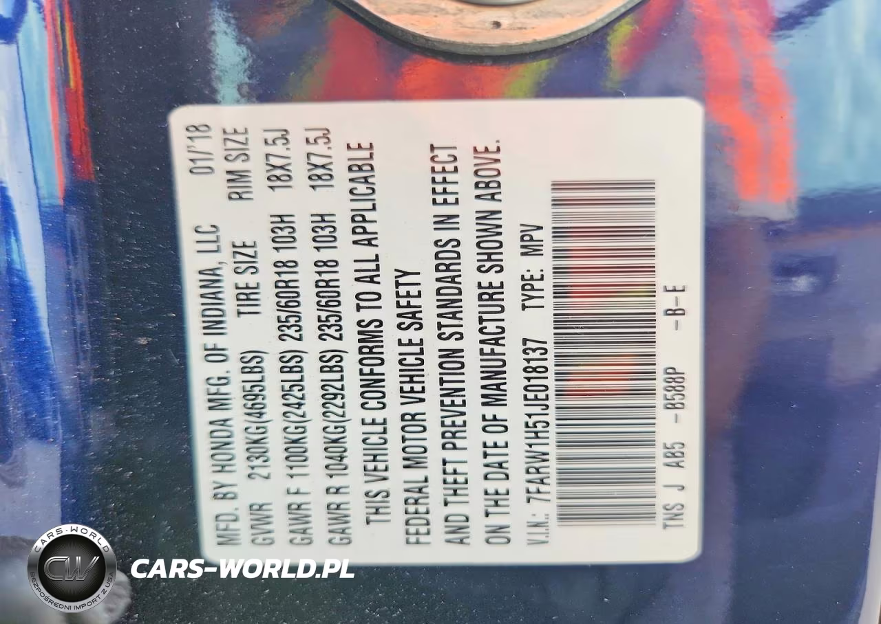 2018 Honda Cr-V Ex VIN:7FARW1H51JE018137 - 13