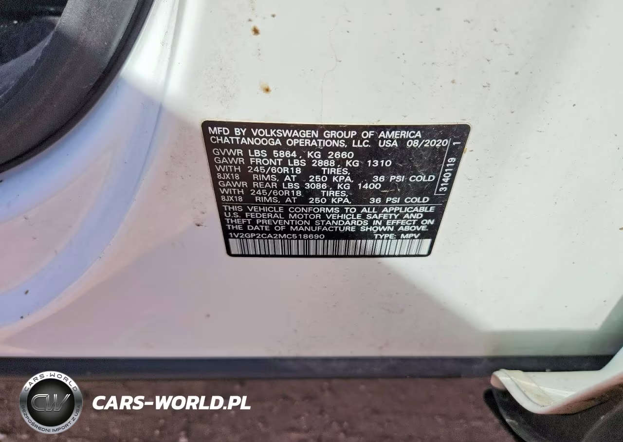 2021 Volkswagen Atlas S VIN:1V2GP2CA2MC518690 - 13
