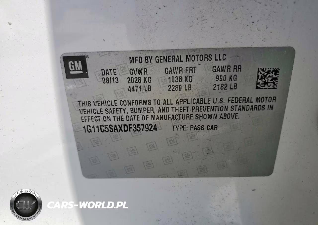 2013 Chevrolet Malibu 1Lt VIN:1G11C5SAXDF357924 - 12