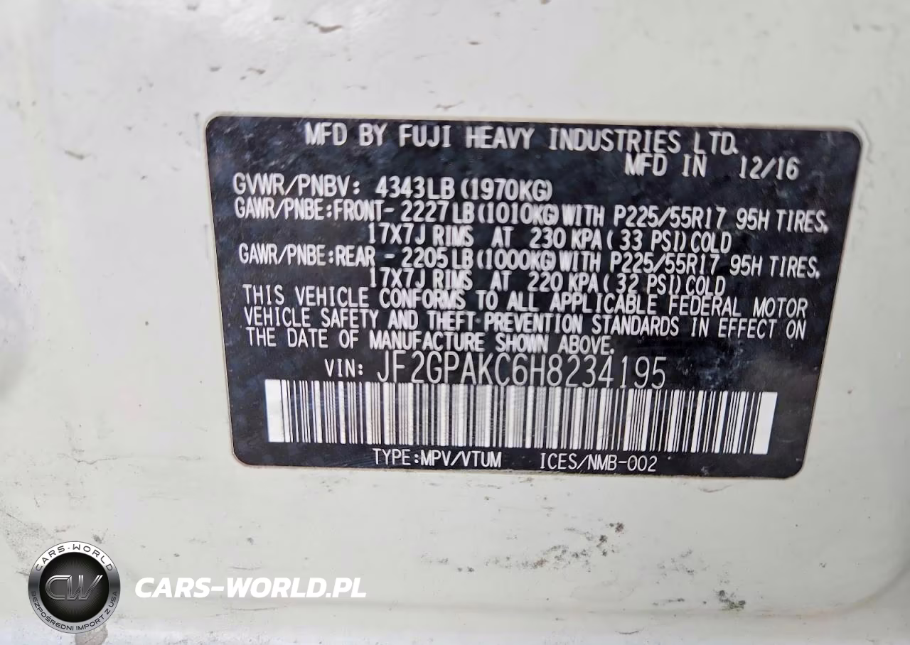 2017 Subaru Crosstrek Limited VIN:JF2GPAKC6H8234195 - 12