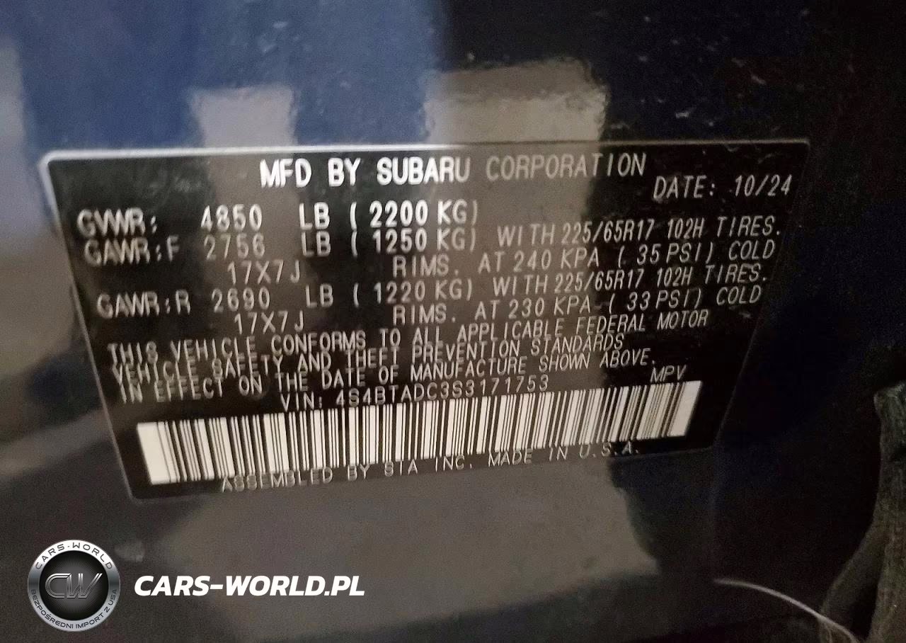 2025 Subaru Outback Premium VIN:4S4BTADC3S3171753 - 12