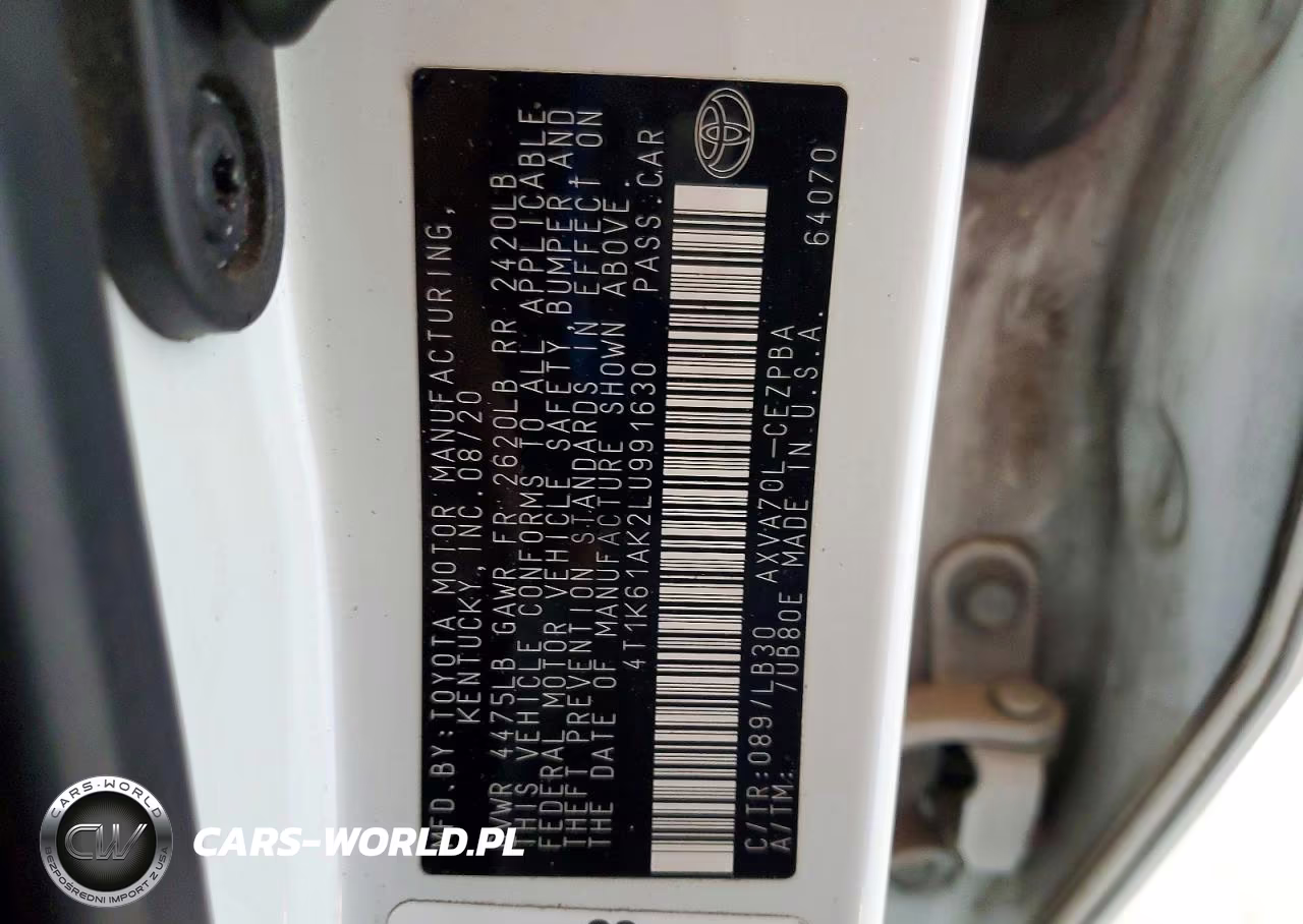 2020 Toyota Camry Xse VIN:4T1K61AK2LU991630 - 13