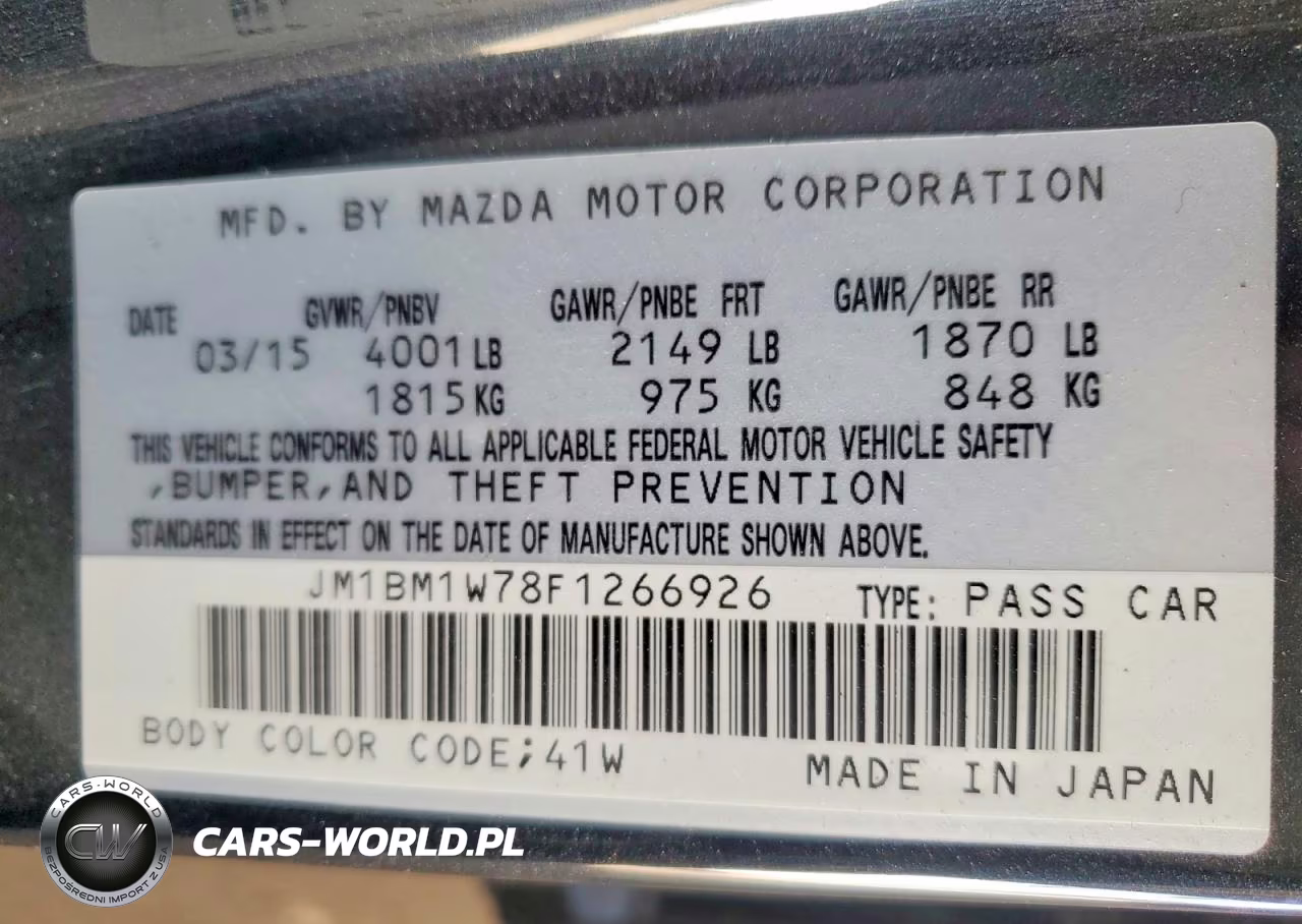 2015 Mazda 3 Grand Touring VIN:JM1BM1W78F1266926 - 12
