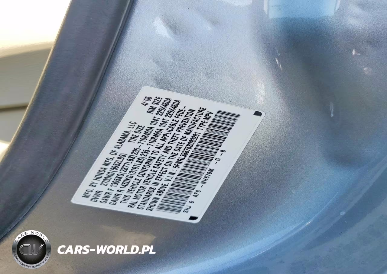 2006 Honda Odyssey Touring VIN:5FNRL38876B093281 - 13