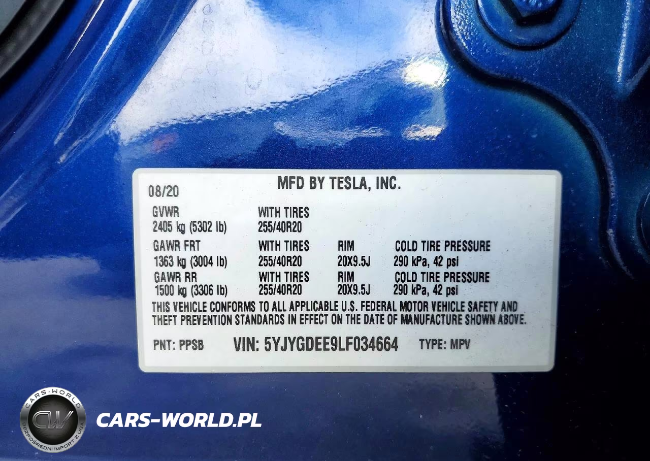 2020 Tesla Model Y VIN:5YJYGDEE9LF034664 - 13