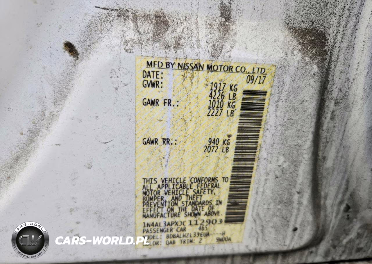 2018 Nissan Altima VIN:1N4AL3APXJC112903 - 12