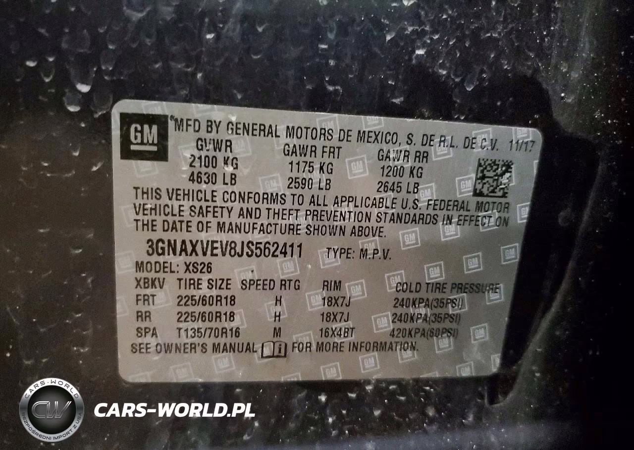 2018 Chevrolet Equinox Premier VIN:3GNAXVEV8JS562411 - 13