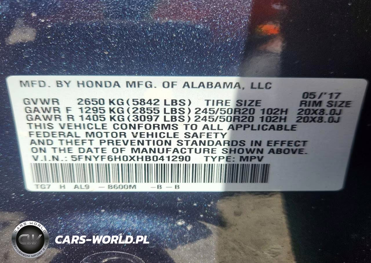 2017 Honda Pilot Elite VIN:5FNYF6H0XHB041290 - 14
