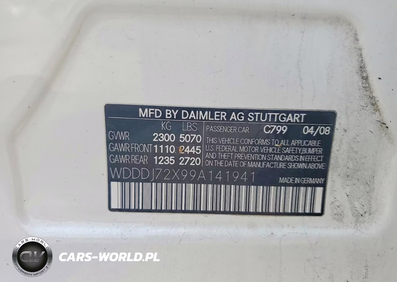 2009 Mercedes-Benz Cls 550 VIN:WDDDJ72X99A141941 - 12