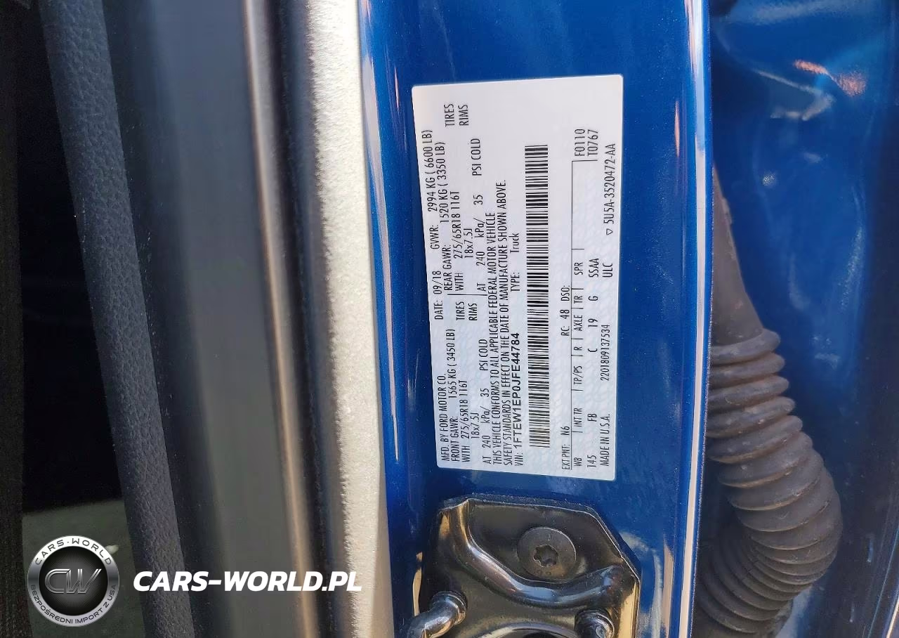 2018 Ford F150 Supercrew VIN:1FTEW1EP0JFE44784 - 12