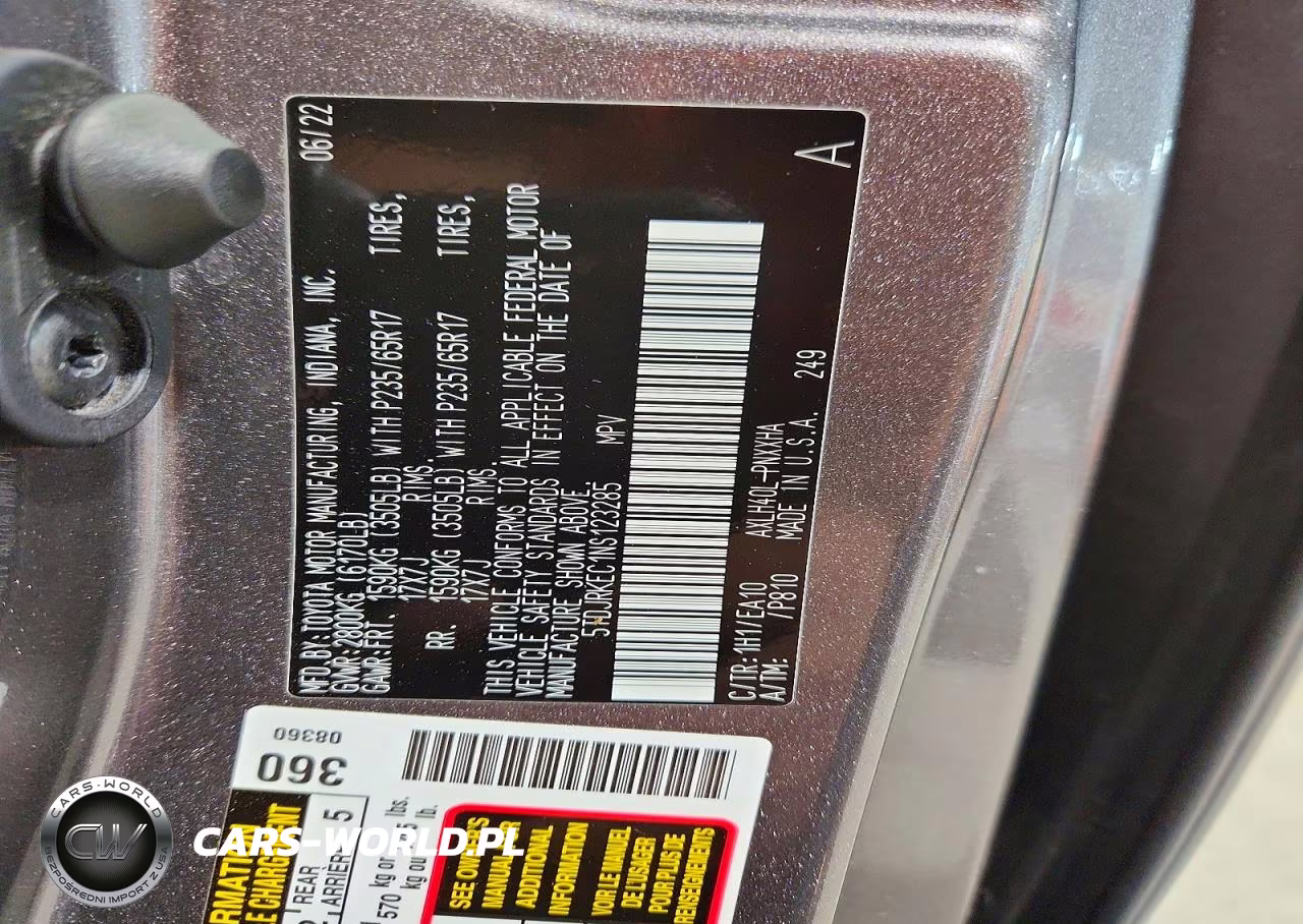 2022 Toyota Sienna Xle VIN:5TDJRKEC1NS123285 - 13