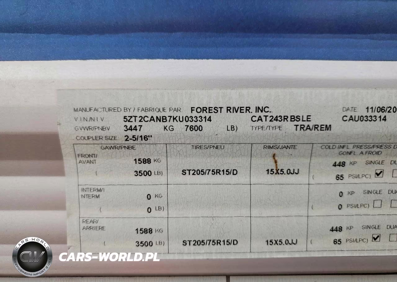 2019 Forest River Catalina Camper VIN:5ZT2CANB7KU033314 - 10