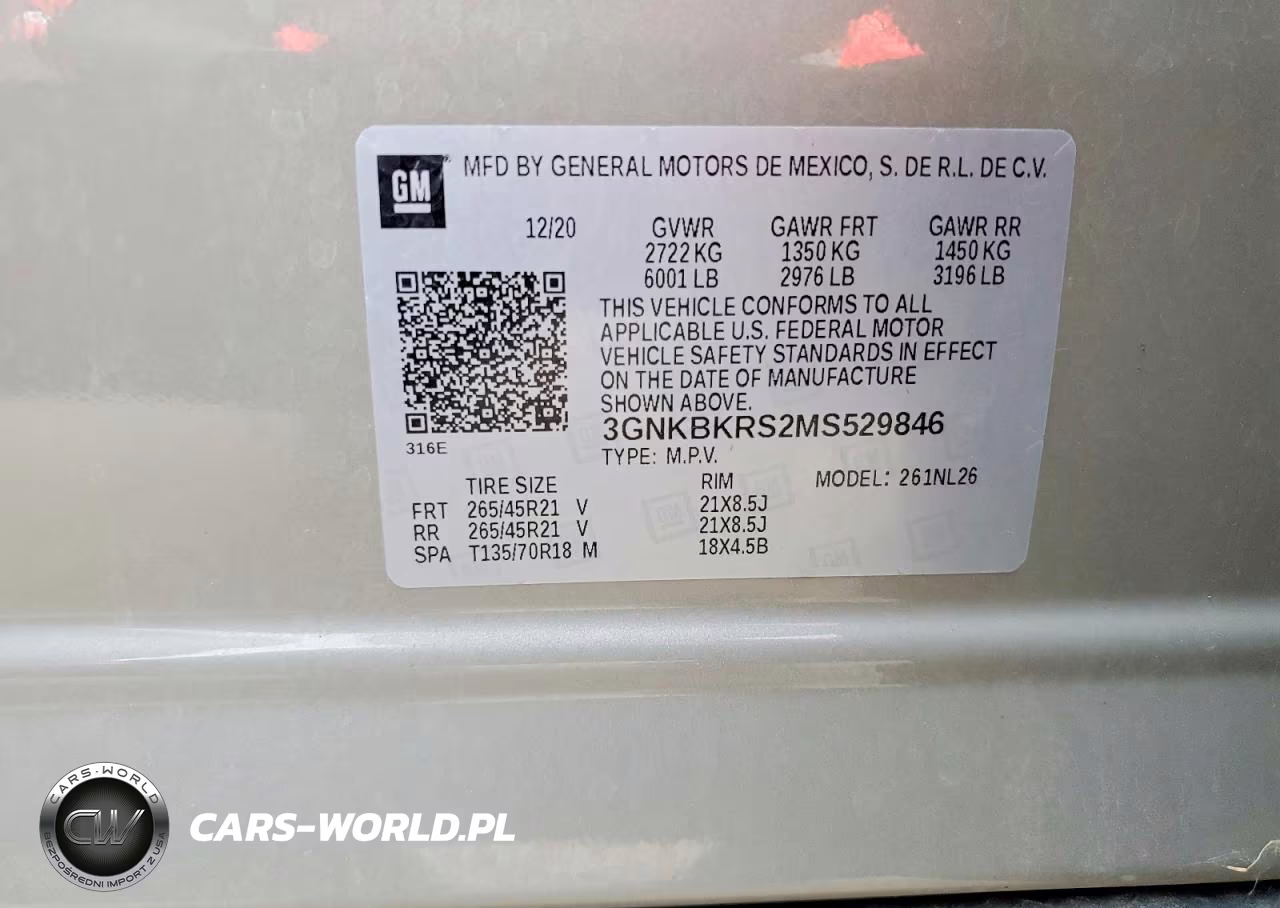 2021 Chevrolet Blazer Rs VIN:3GNKBKRS2MS529846 - 13