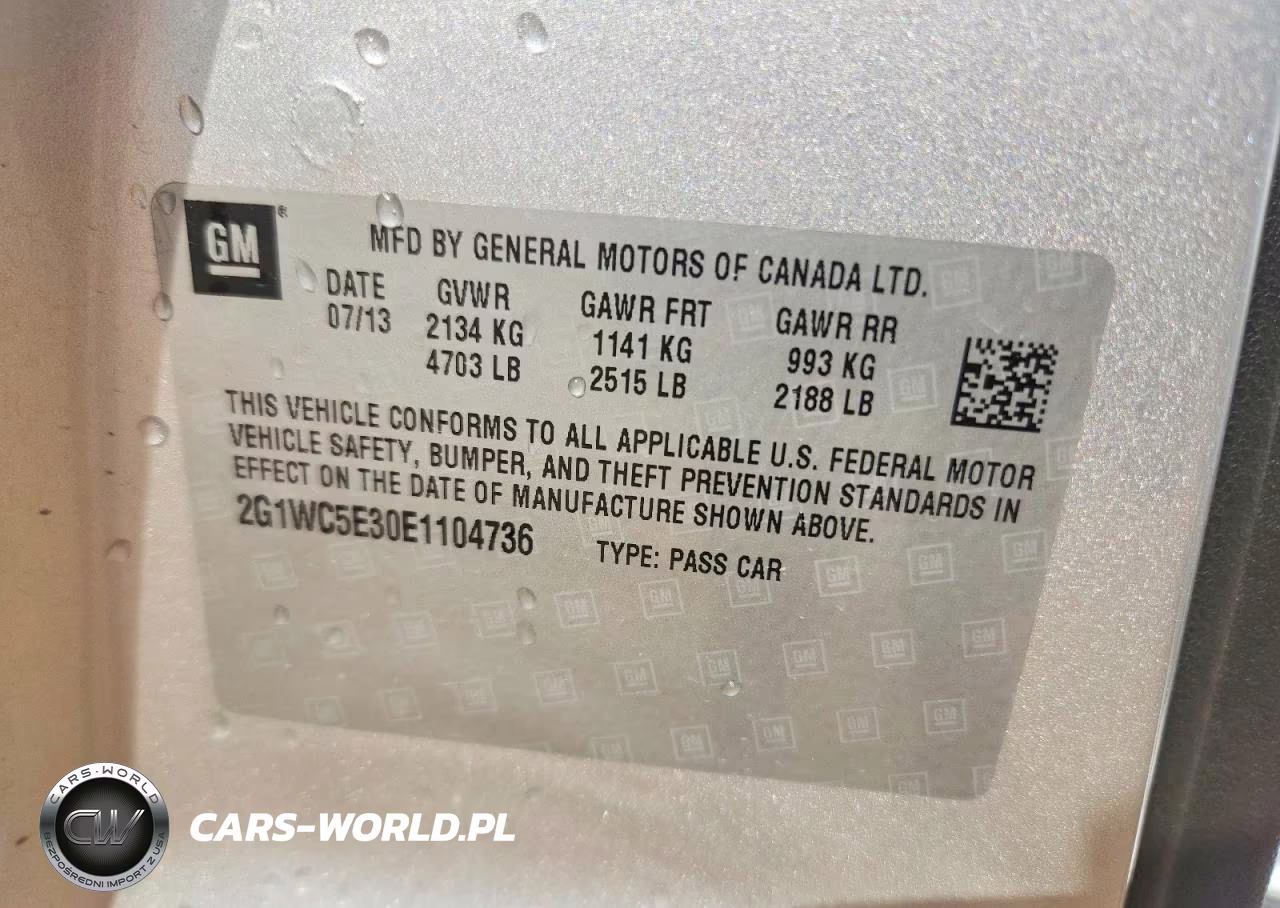 2014 Chevrolet Impala Limited Ltz VIN:2G1WC5E30E1104736 - 12