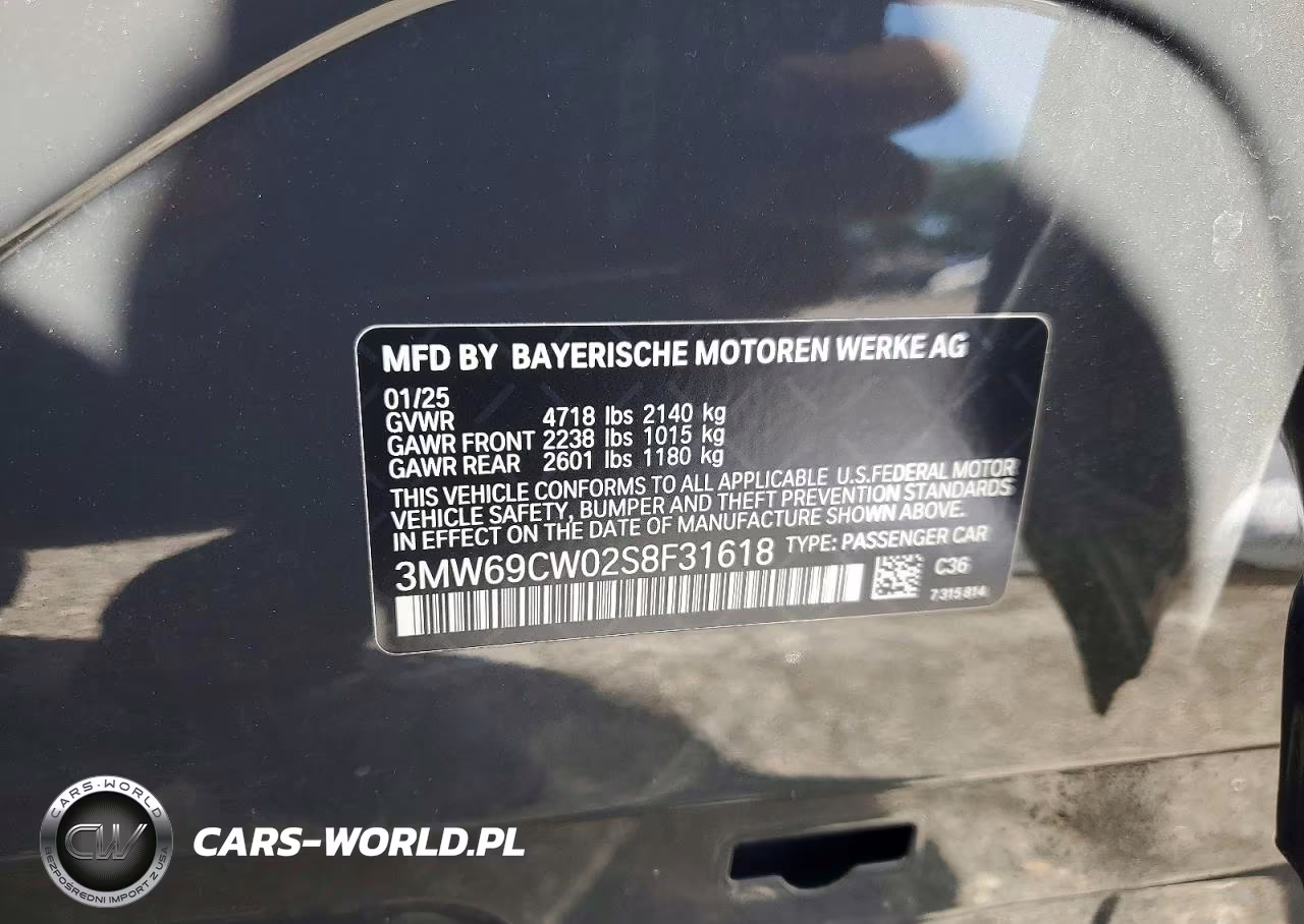 2025 BMW 330I VIN:3MW69CW02S8F31618 - 13
