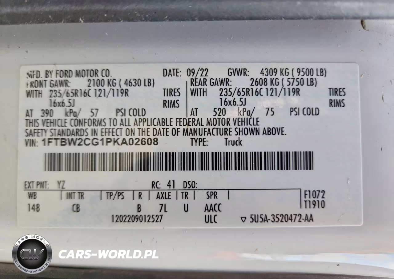 2023 Ford Transit T-350 VIN:1FTBW2CG1PKA02608 - 13