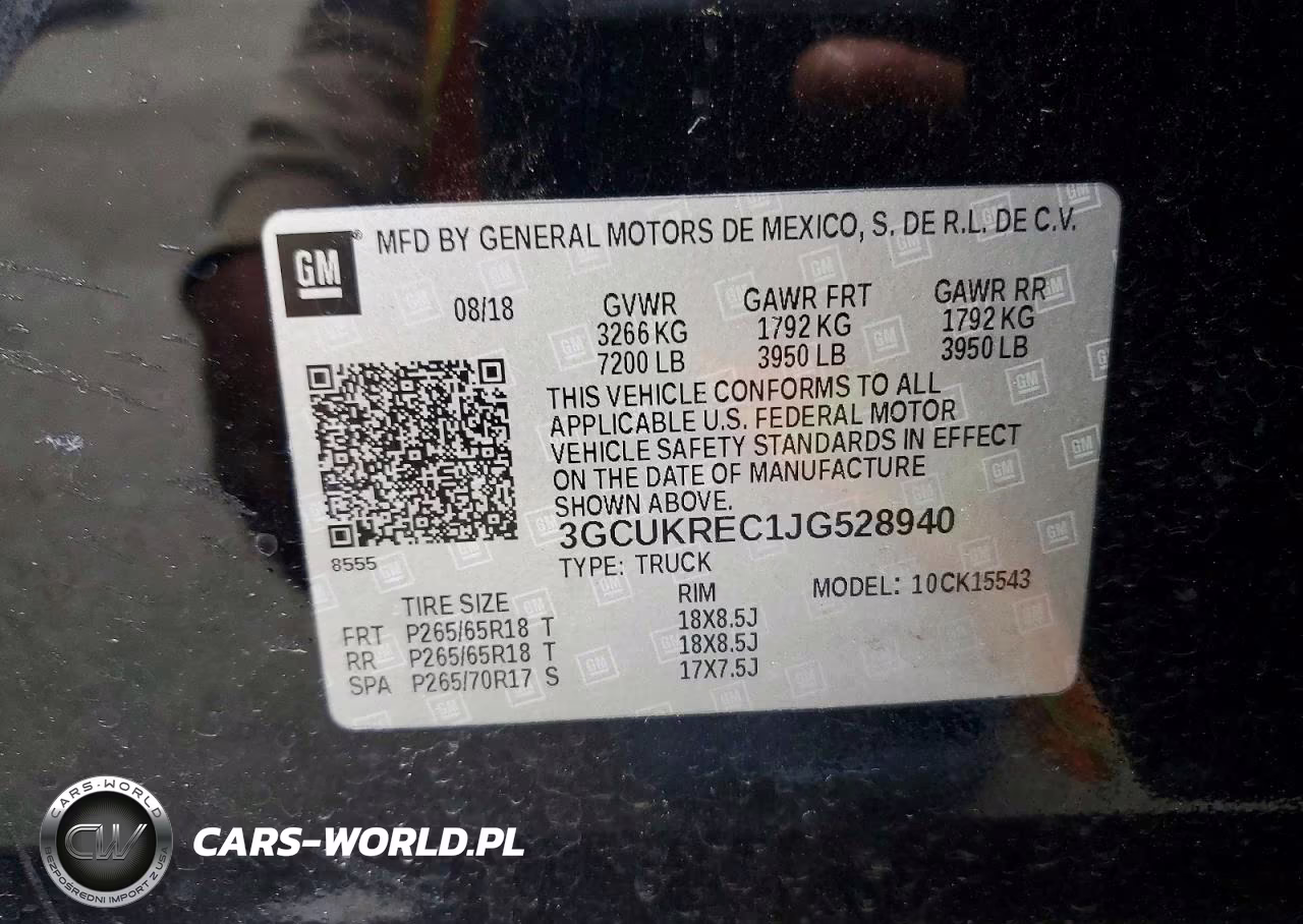 2018 Chevrolet Silverado K1500 Lt VIN:3GCUKREC1JG528940 - 12