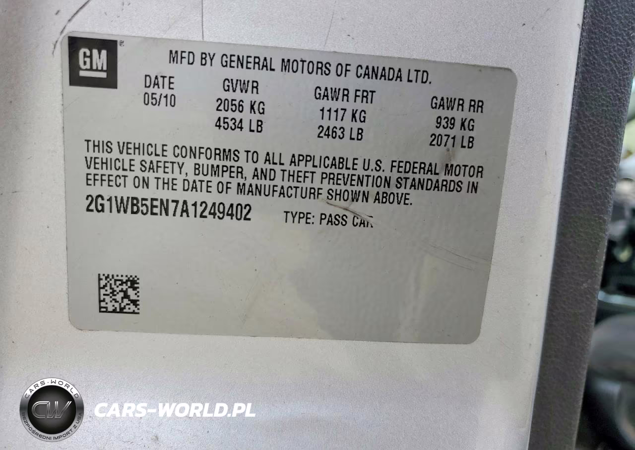 2010 Chevrolet Impala Lt VIN:2G1WB5EN7A1249402 - 12