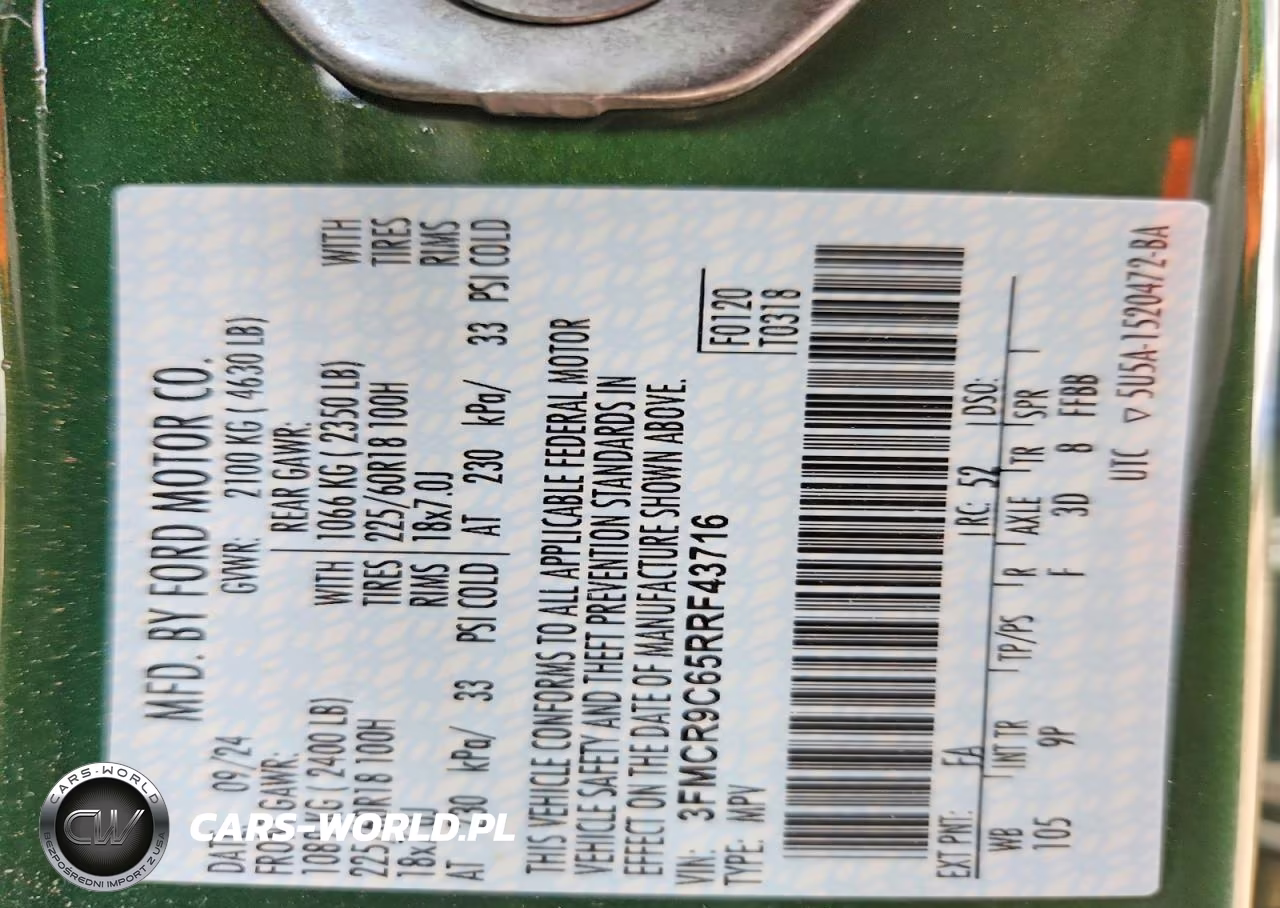 2024 Ford Bronco Sport Outer Banks VIN:3FMCR9C65RRF43716 - 13