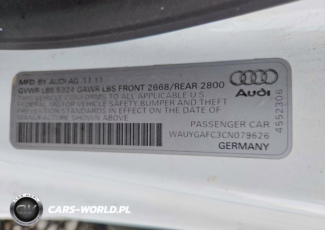2012 Audi A7 Premium Plus VIN:WAUYGAFC3CN079626 - 12