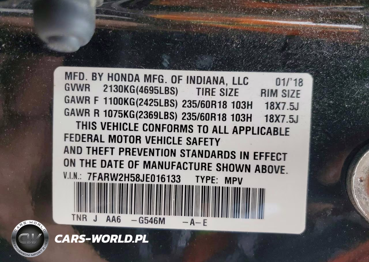 2018 Honda Cr-V Ex VIN:7FARW2H58JE016133 - 13