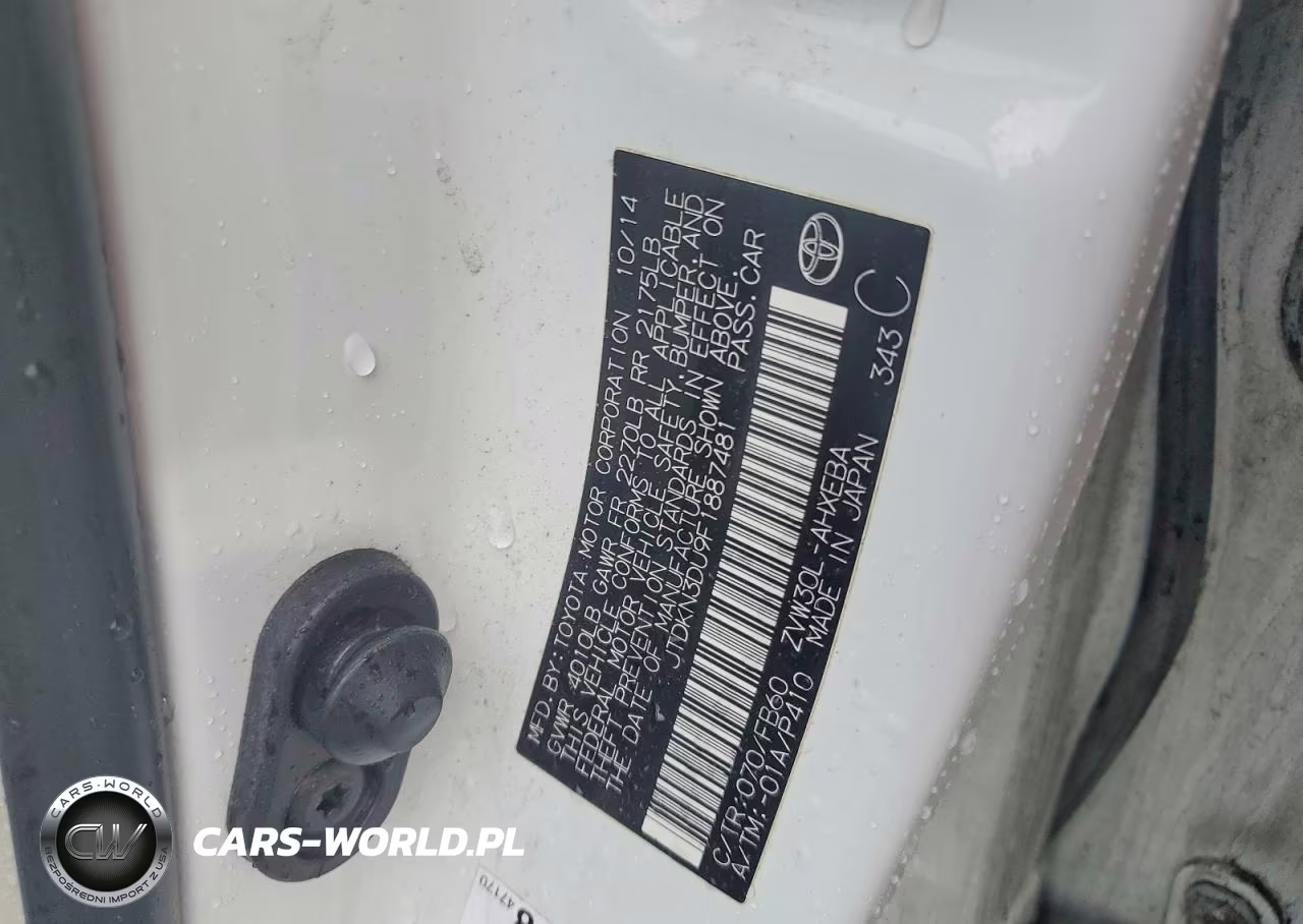 2015 Toyota Prius Two VIN:JTDKN3DU9F1887481 - 12