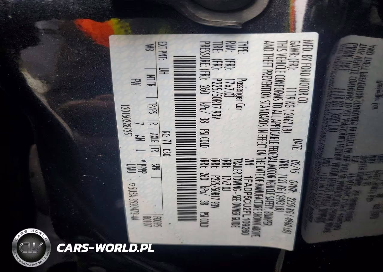 2015 Ford C-Max Premium Sel VIN:1FADP5CU2FL109260 - 12