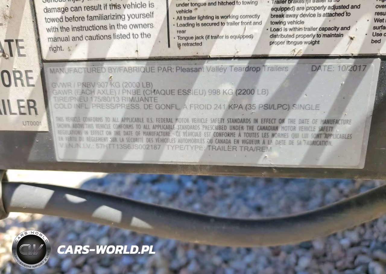 2018 Pleasant Valley Teardrop Camper VIN:57HTT13S6JS002187 - 10