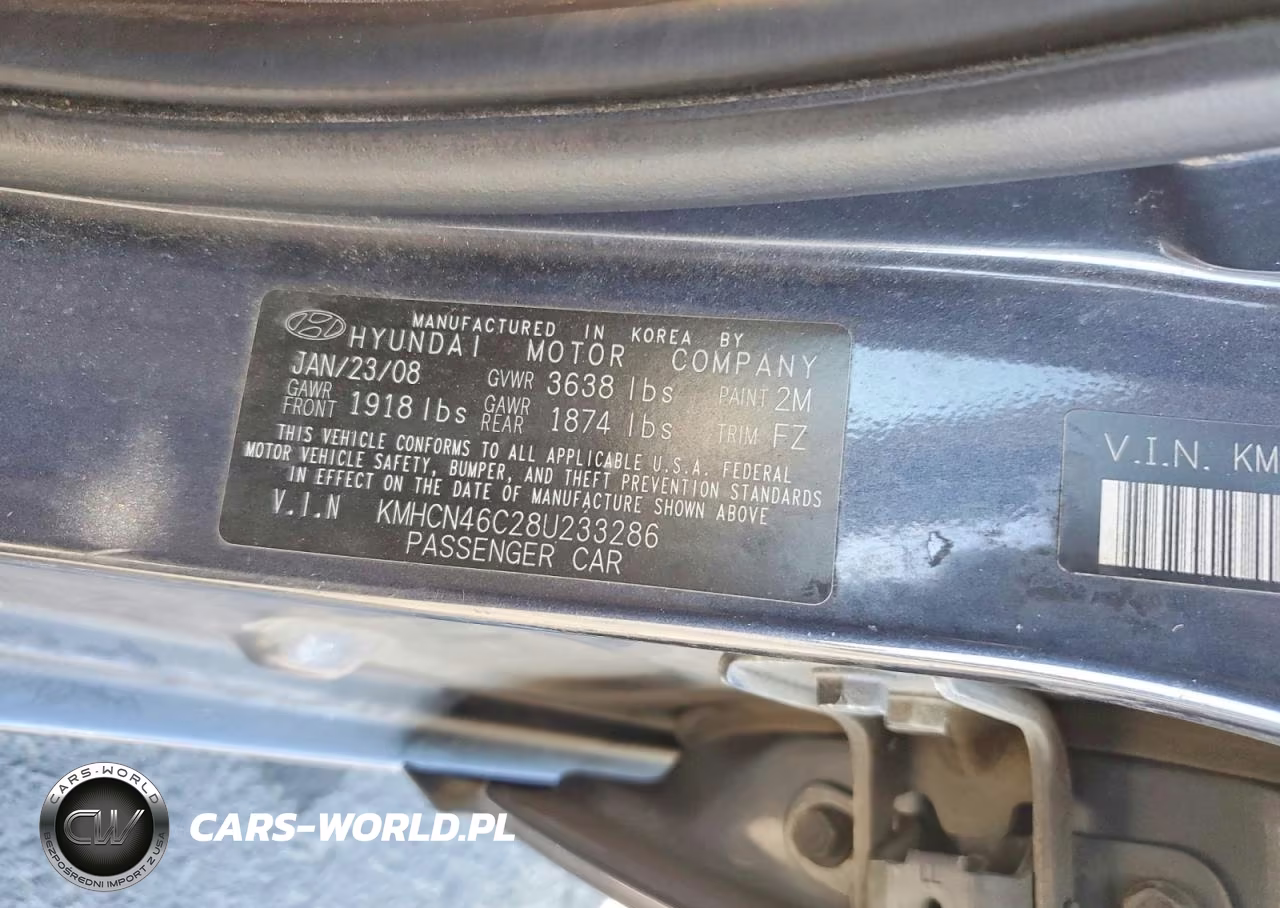 2008 Hyundai Accent Gls VIN:KMHCN46C28U233286 - 12