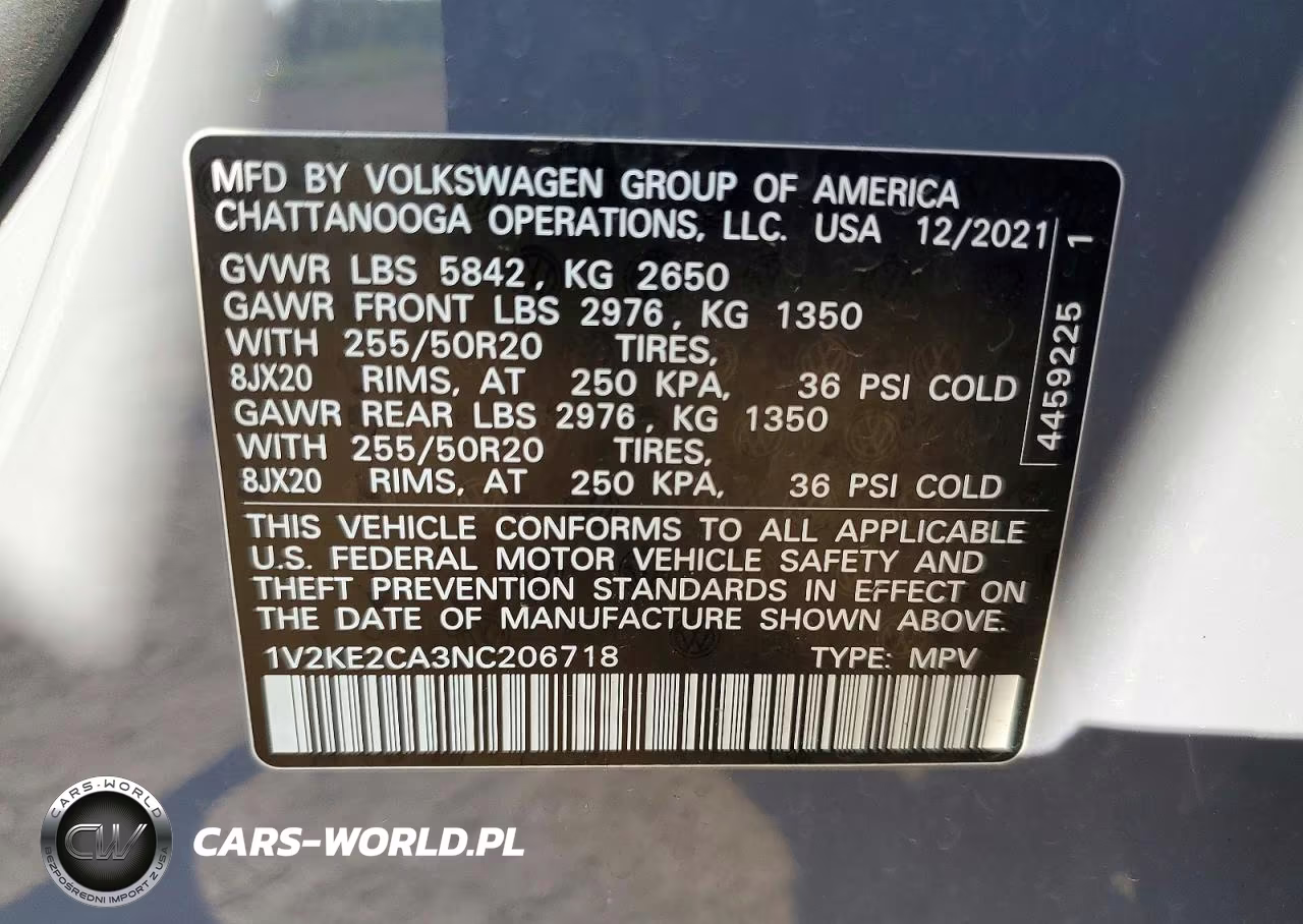 2022 Volkswagen Atlas Cross Sport Se VIN:1V2KE2CA3NC206718 - 13
