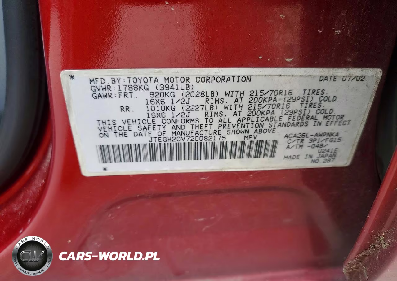 2002 Toyota Rav4 Base VIN:JTEGH20V720082175 - 13