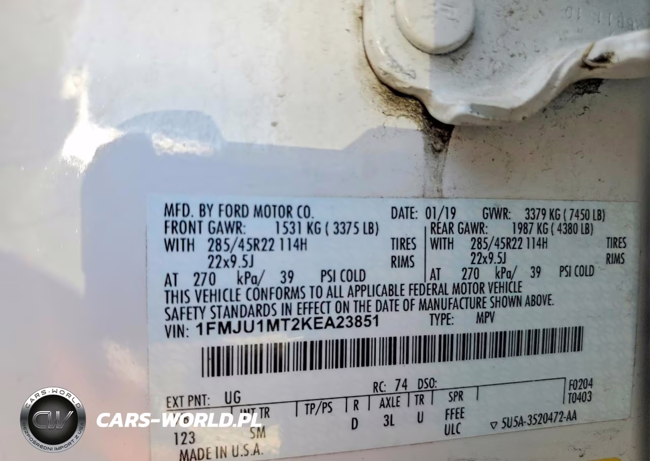 2019 Ford Expedition Platinum VIN:1FMJU1MT2KEA23851 - 13
