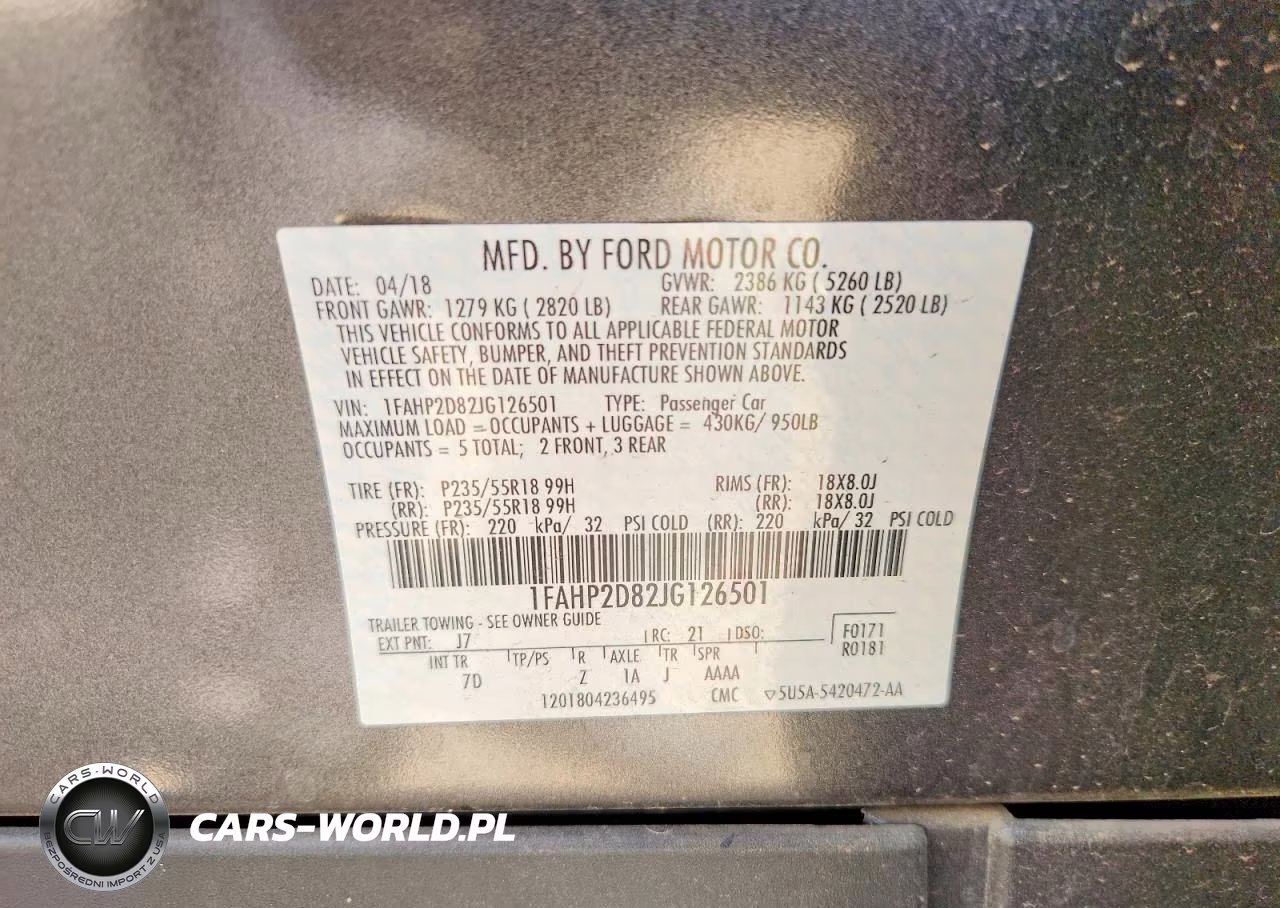 2018 Ford Taurus Se VIN:1FAHP2D82JG126501 - 13