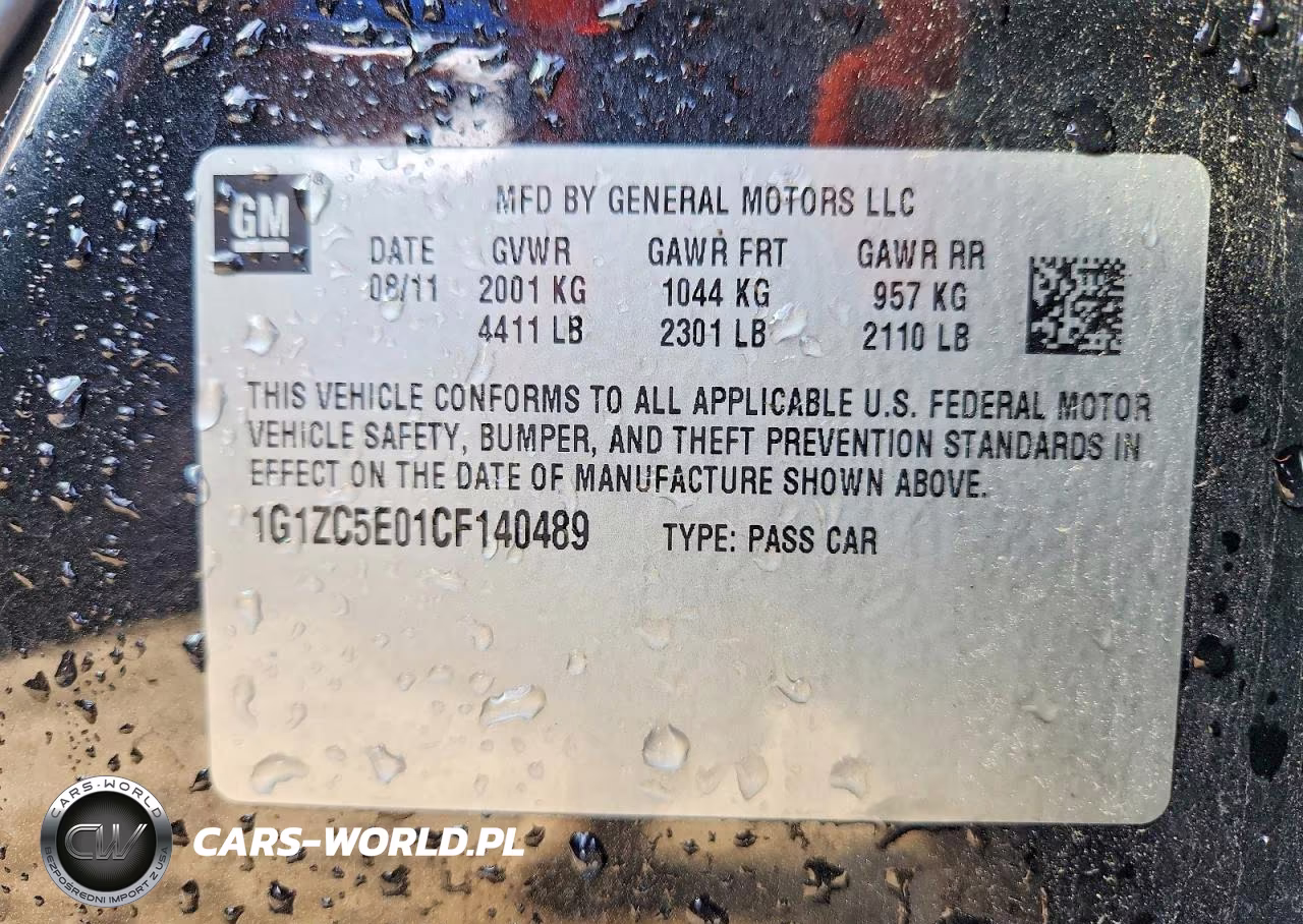 2012 Chevrolet Malibu 1Lt VIN:1G1ZC5E01CF140489 - 12