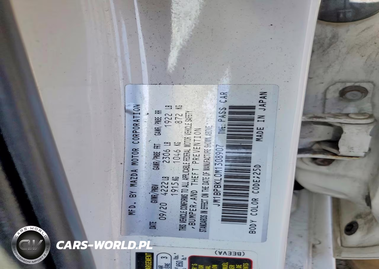 2021 Mazda 3 Select VIN:JM1BPBKL0M1308907 - 12