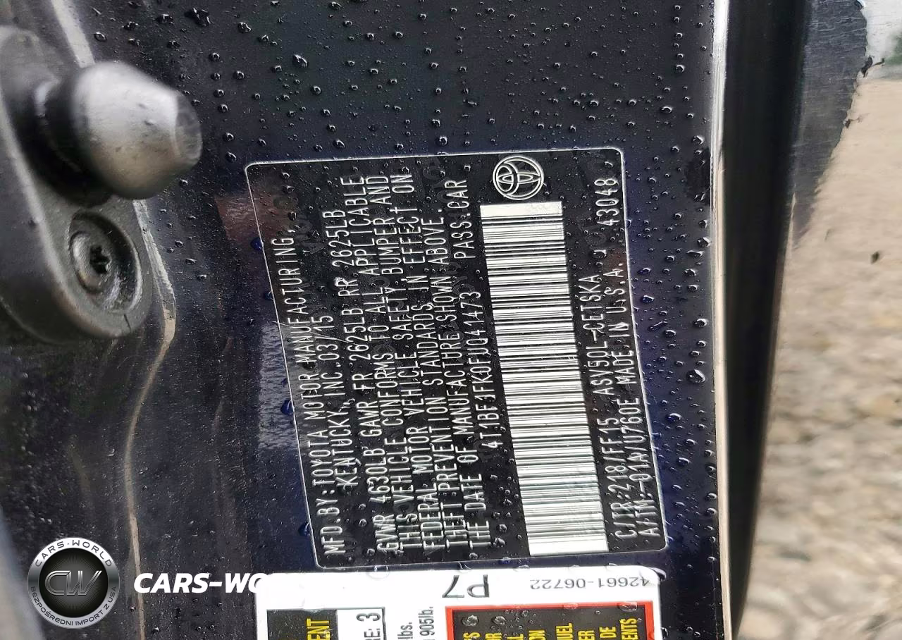 2015 Toyota Camry Se VIN:4T1BF1FK0FU041473 - 13