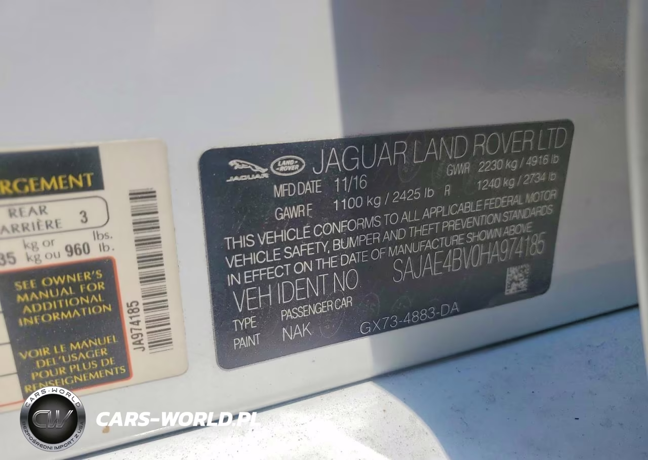 2017 Jaguar Xe Prestige VIN:SAJAE4BV0HA974185 - 12